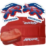 🏁 Seat cover, Tank Decals Graphics & Tool Bag for Honda XR600R XR 600 1993
