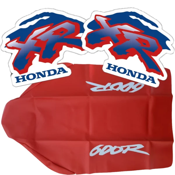 Seat cover-graphics decals for honda xr600 93 orange