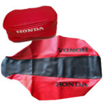 🏁 Seat cover and Tool Bag for Honda XR400R XR 400 2002 2004 Red and black synthetic leather