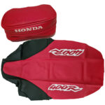 🏁 Seat cover and Tool Bag for Honda XR400R XR 400 1997 Red and Black synthetic leather