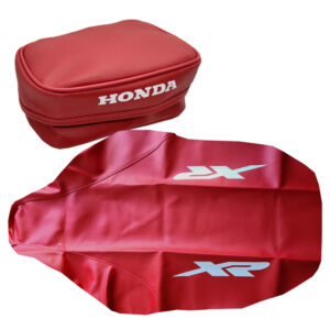 Seat cover and fender tools bag for Honda XR 400 2001 red