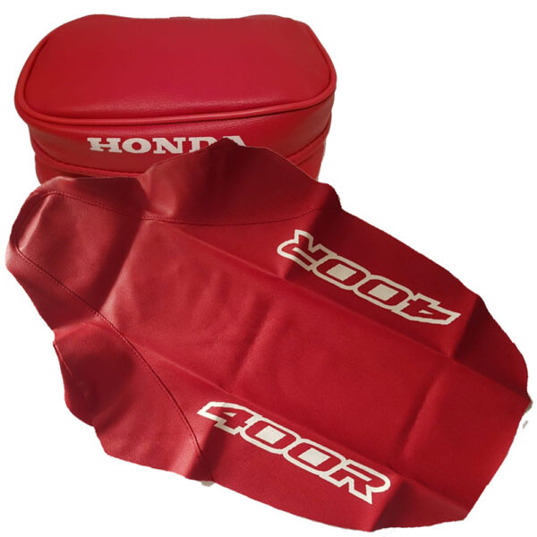 Seat cover and fender tools bag for Honda XR 400 2000 red