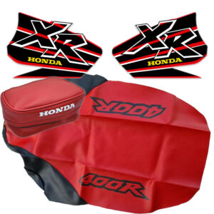 seat cover tank decals rear fender bag tools for Honda xr400 1999