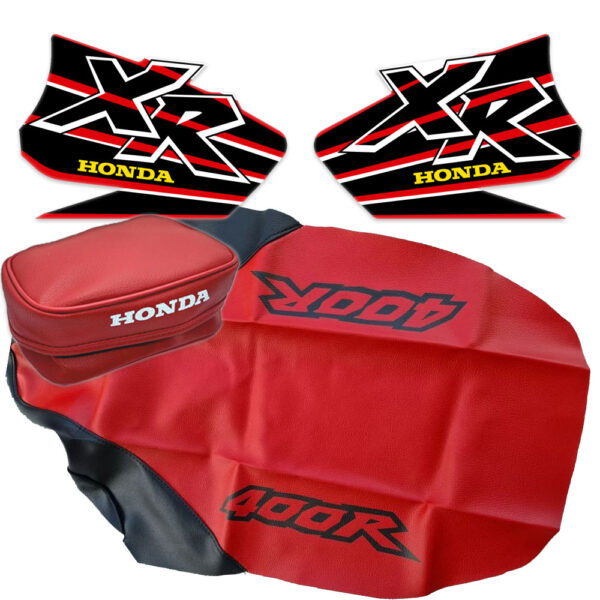 seat cover tank decals rear fender bag tools for Honda xr400 1999