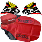 🏁 Seat cover Tank Decals Graphics and Tool Bag for Honda XR400R XR 400R XR400 1998