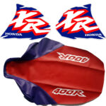 🏁 Seat cover and Tank Decals Graphics for Honda XR400R XR 400R XR400 1996
