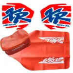 🏁 Seat cover, Tank decals and Rear fender bag for Honda XR650L XR 650 1994