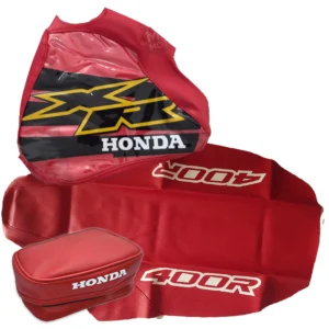 seat cover-tank cover-fender bag-for-honda-xr400r-2000-red