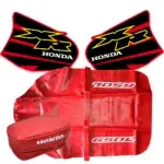 🏁 Seat cover, Tank decals and Rear fender bag for Honda XR650L XR 650 2000