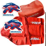 🏁 Seat cover, Tank decals and Rear fender bag for Honda XR650L XR 650 1993