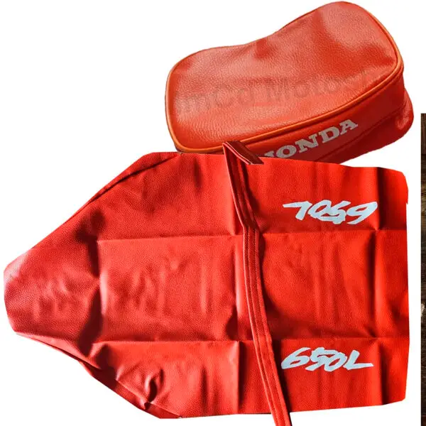 seat cover and tools bag for honda xr650l 1993 orange