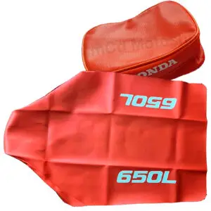 seat cover and tools bag for honda xr650l 1992 orange