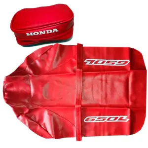 seat cover and tools bag for honda xr650l 2000 red