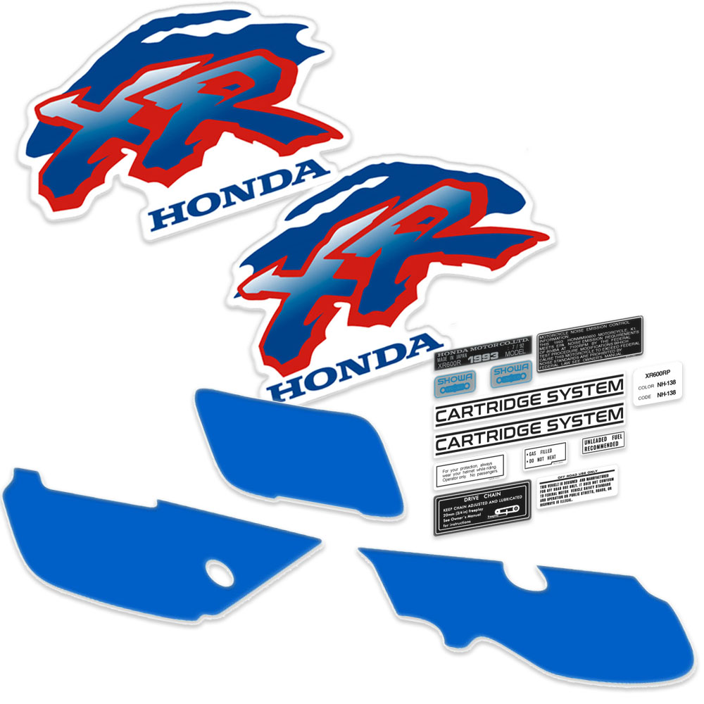Honda XR600R Decals Graphics Kit | Full Tank & Shrouds (1993) – Design 93