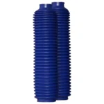 32-Teeth Fork Boots / Fork Gaiters – Blue – Universal for Off-Road & Enduro Motorcycles