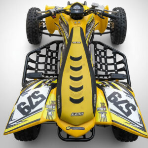 Yamaha Raptor 350 YFM350 Seat Cover UltraGrip Yellow Black All Years DHL