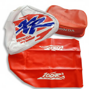 Seat Cover + Tank Cover + Rear Fender Bag for Honda XR100R XR 100R (1994) Orange