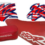 Tank decals Seat Cover and Rear Render BAG for Honda XR250R xr 250 1995