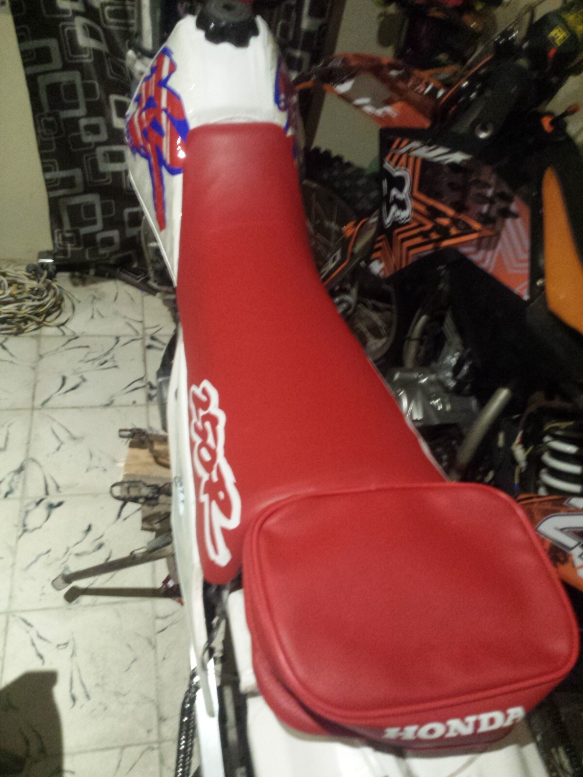 Tank decals Seat Cover and Rear Render BAG for Honda XR250R xr 250 1995 - Image 5