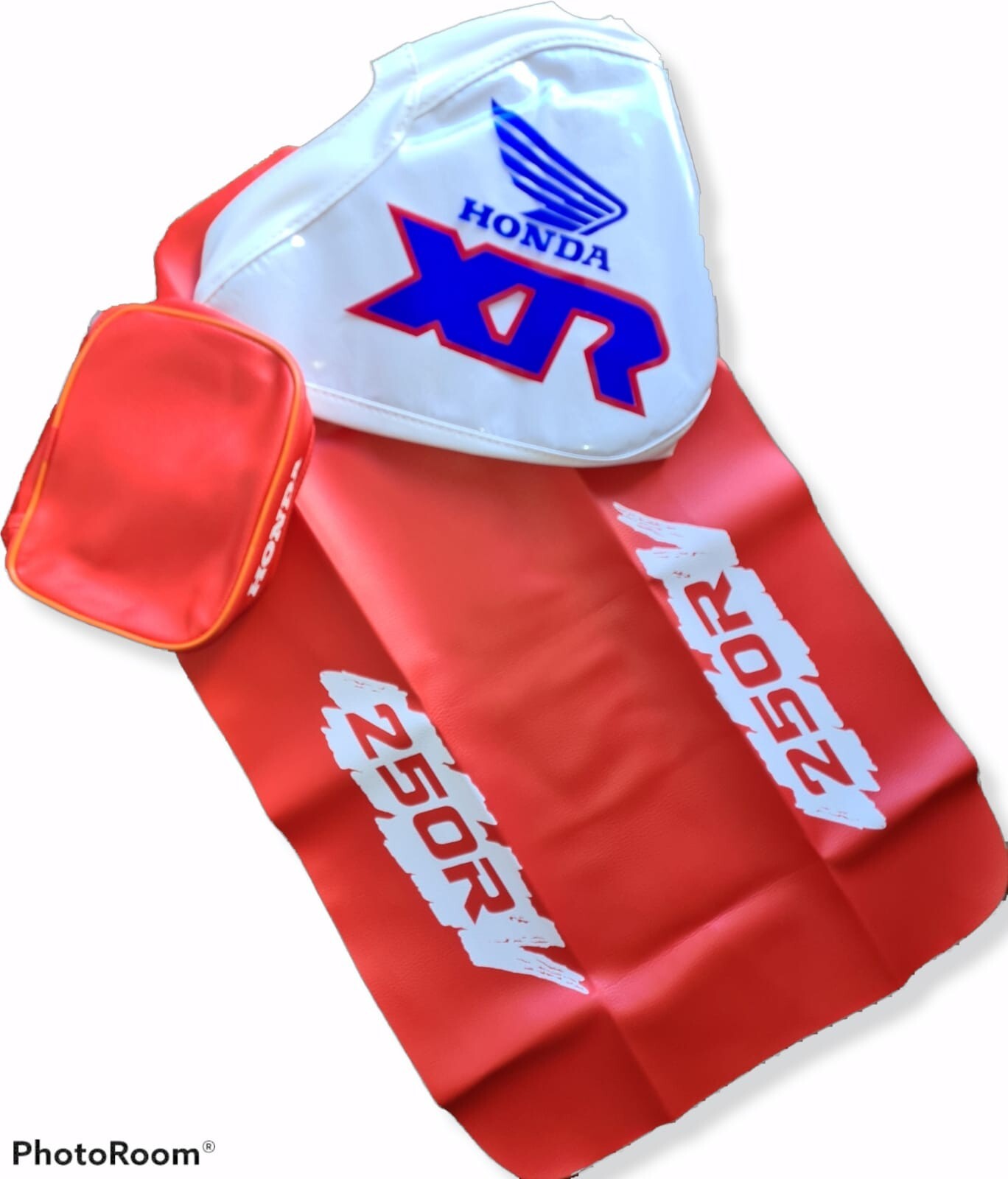 Seat Cover + Tank Cover + Rear Fender Bag â Orange & Blue | For Honda XR250R XR - Image 6