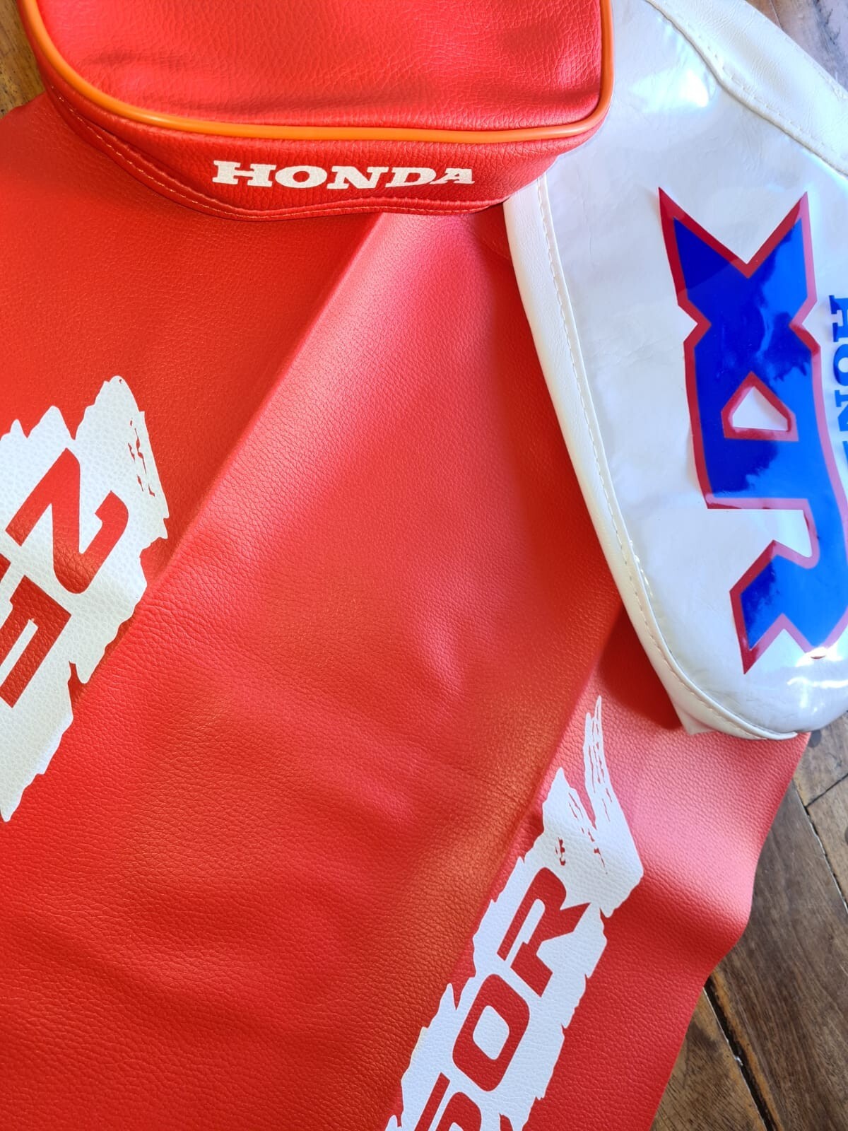 Seat Cover + Tank Cover + Rear Fender Bag â Orange & Blue | For Honda XR250R XR - Image 8