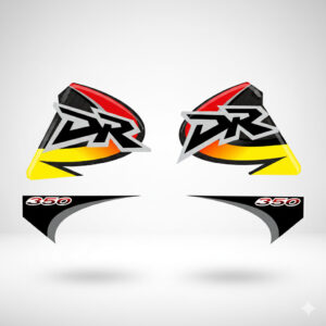 Graphics Kit for Suzuki DR350S DR350R 1999 â Yellow Black â Fast DHL