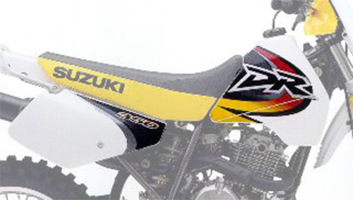 Graphics Kit for Suzuki DR350S DR350R 1999 â Yellow Black â Fast DHL - Image 2