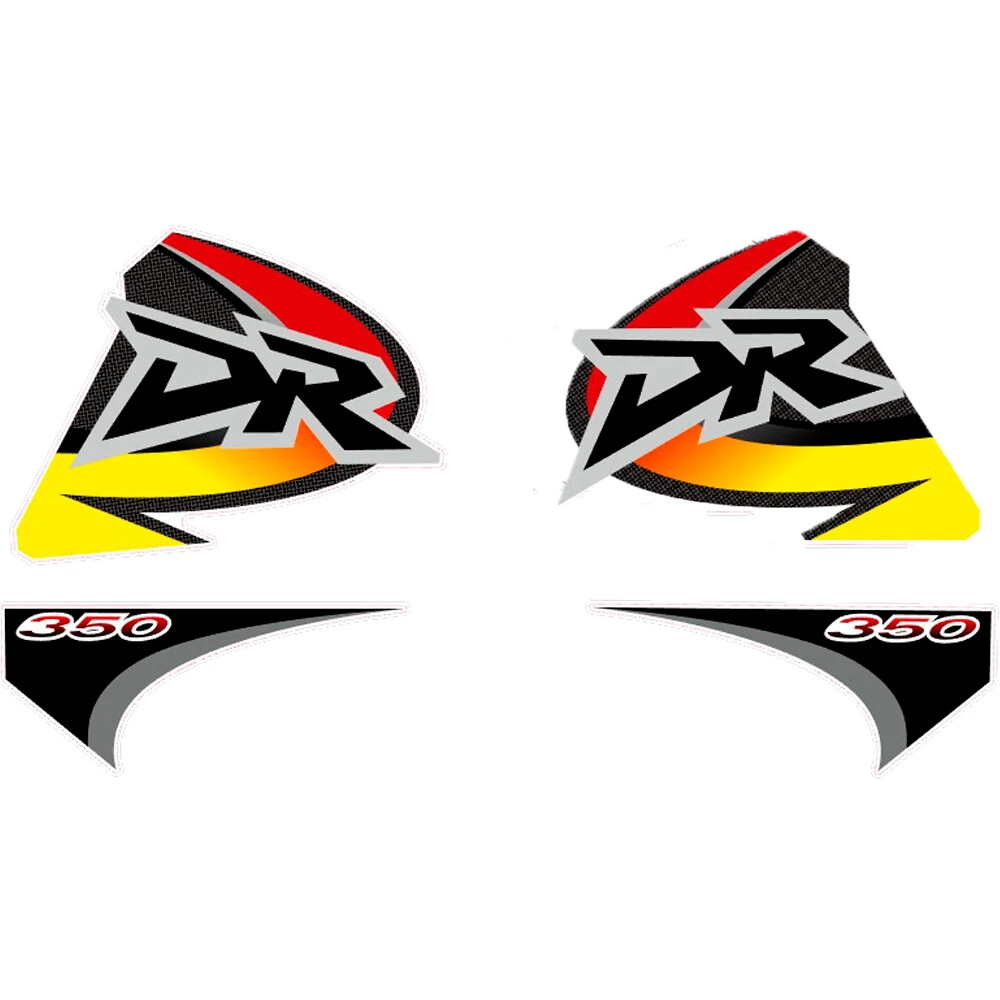 Graphics Kit for Suzuki DR350S DR350R 1999 â Yellow Black â Fast DHL - Image 3