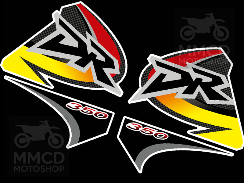 Graphics Kit for Suzuki DR350S DR350R 1999 â Yellow Black â Fast DHL - Image 6