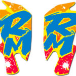 Decals Graphics FOR Suzuki RM125 RM250 1991-1992 Yellow Thick Laminate