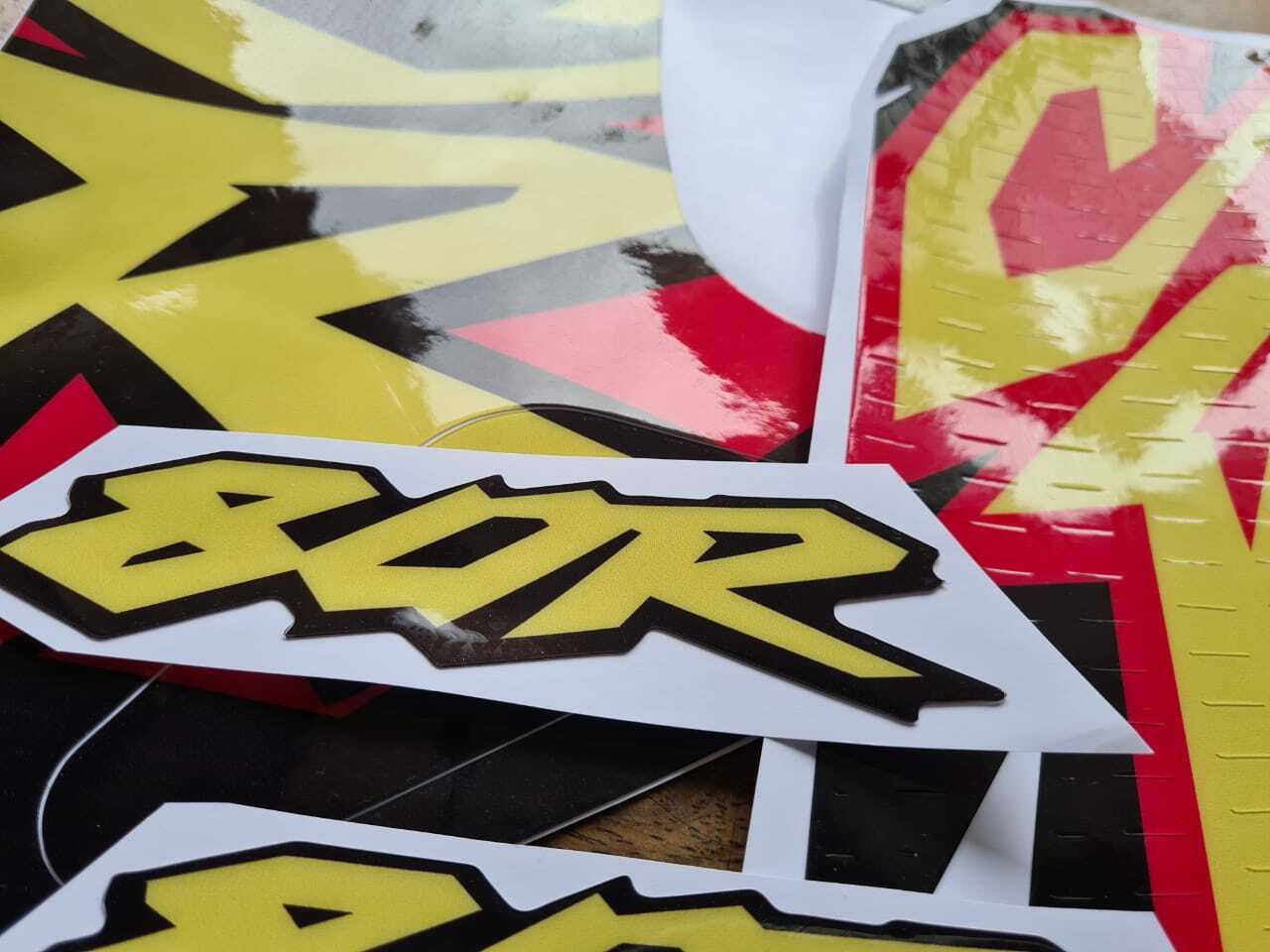 Tank Decals Graphics for honda CR80R Cr 80 cr80 thick 1996 glossy , fast ship - Image 7