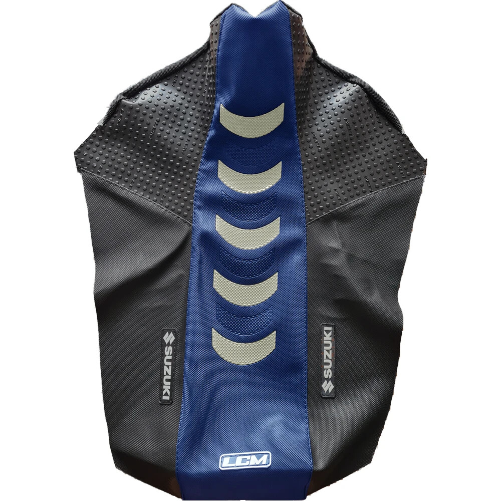 Seat cover for Suzuki DR250 DR 250 Blue White, all years, ultragrip Fast Ship - Image 3