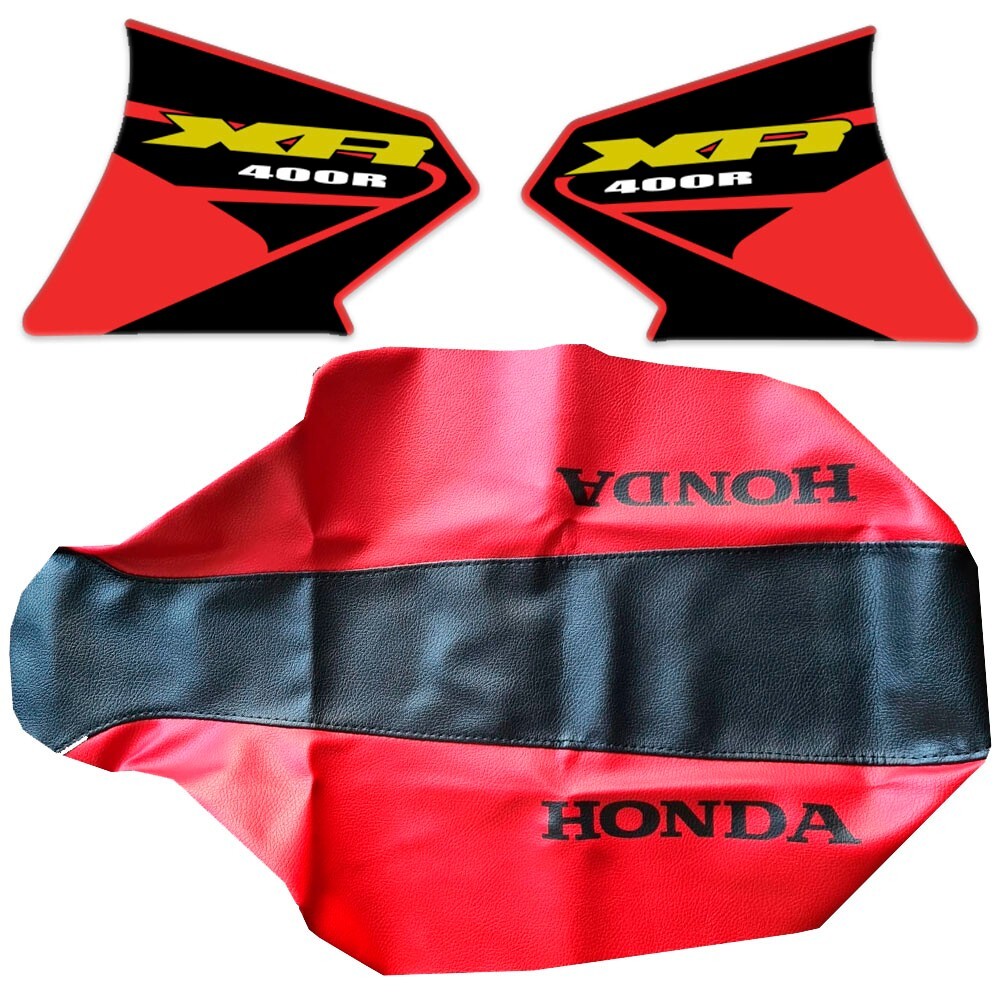 â« Tank Decals Seat Cover for Honda XR400R XR 400 xr400 02 03 04 Thick Glos