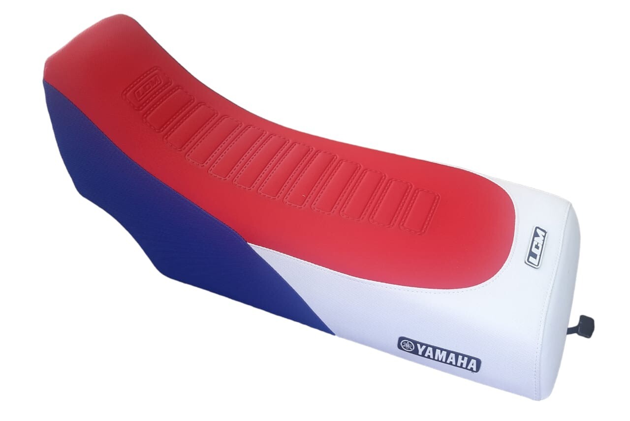yamaha banshee 350 yfz350 seat cover ultragrip Red blue white, premium anti slip