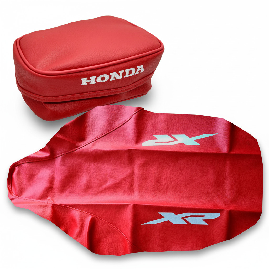 Seat Cover + Rear Fender Bag â Red | For Honda XR250R XR 250 XR250 â Year 2001 - Image 3