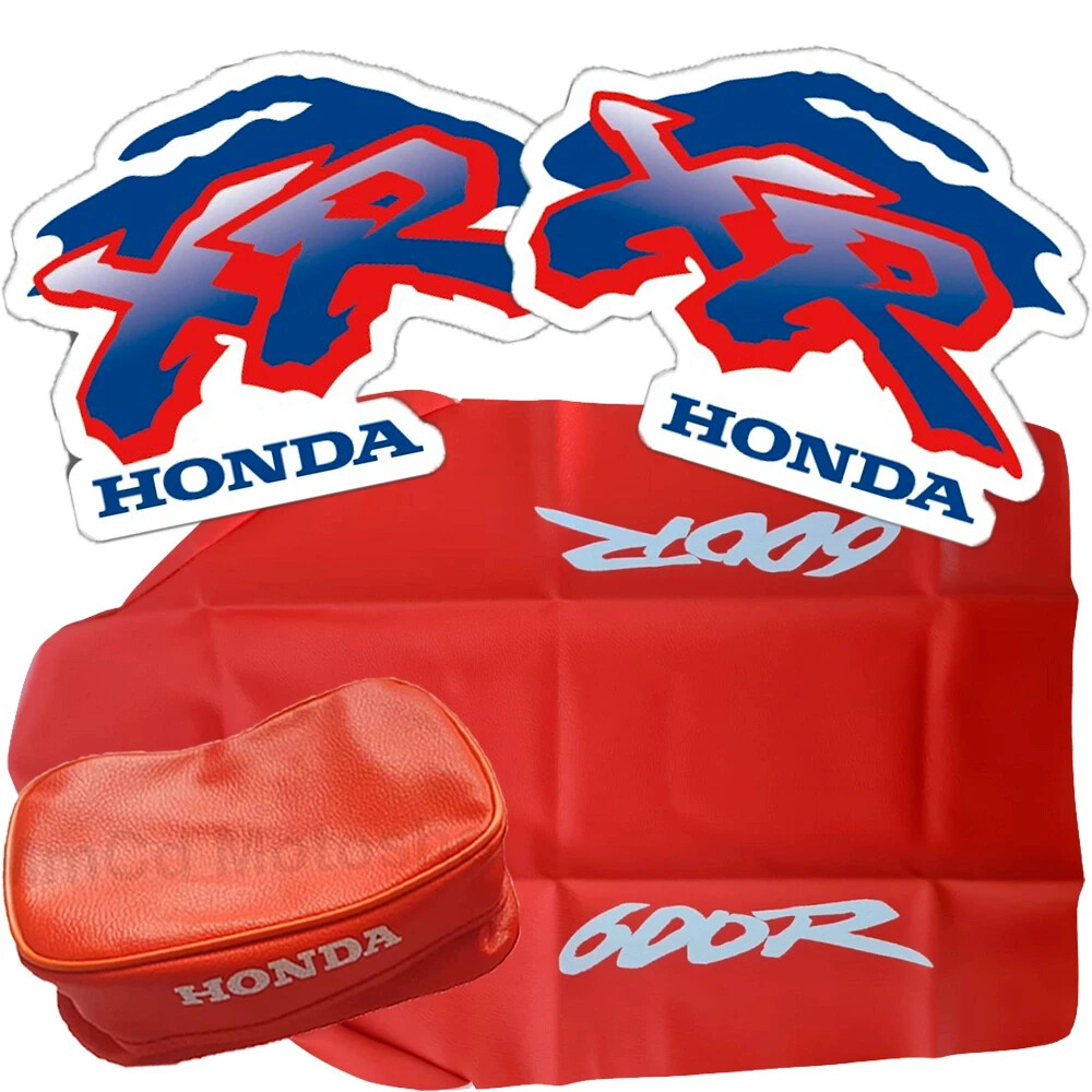 Seat Cover + Tank Decals Graphics + Fender Bag for Honda XR600R XR600 XR 600 93