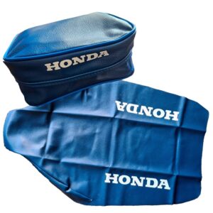 Seat Cover - Tool Bag Honda XR600R xr 600 1988 Blue Synthetic Leather Fast Ship