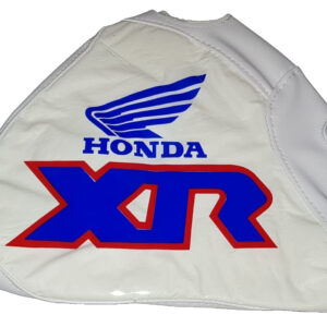 Gas Tank Cover for Honda XR600R XR 600 XR600 1991 â White Base, Blue & Red Logo