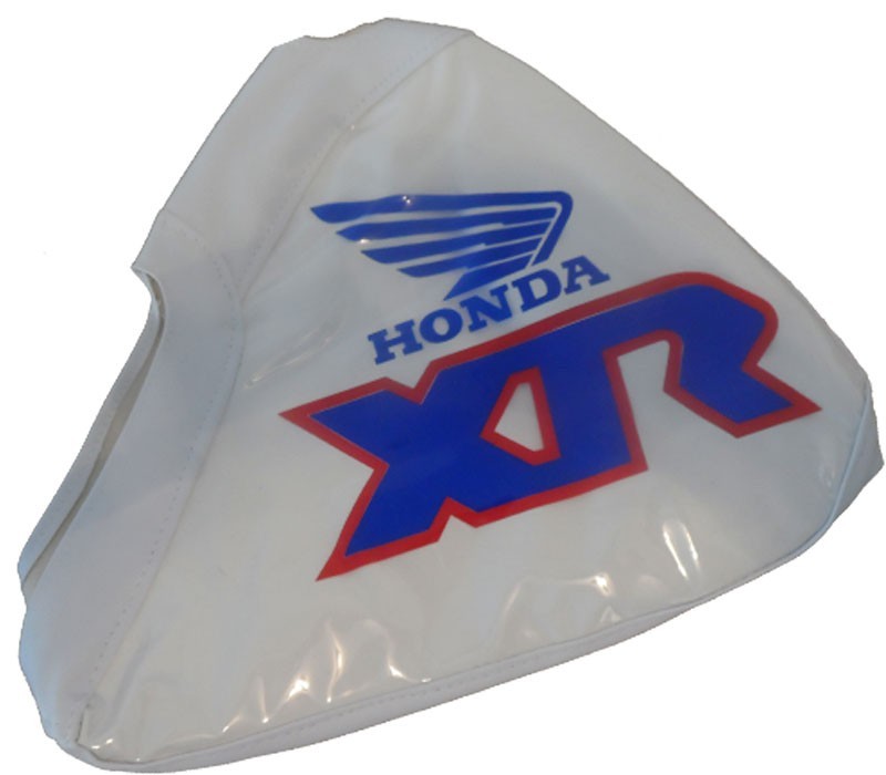 Gas Tank Cover for Honda XR600R XR 600 XR600 1991 â White Base, Blue & Red Logo - Image 3
