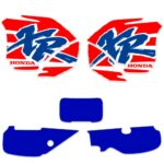 Honda XR600R XR 600 1994 Graphics Kit Decals - Durable Orange & Blue Thick Gloss