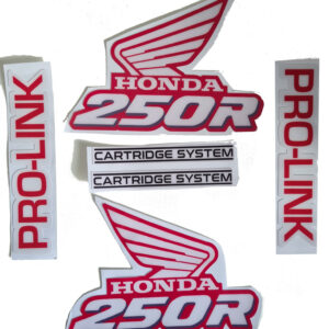 Graphics Tank decals for Honda XR250R XR 250 1989 red thick gloss laminate