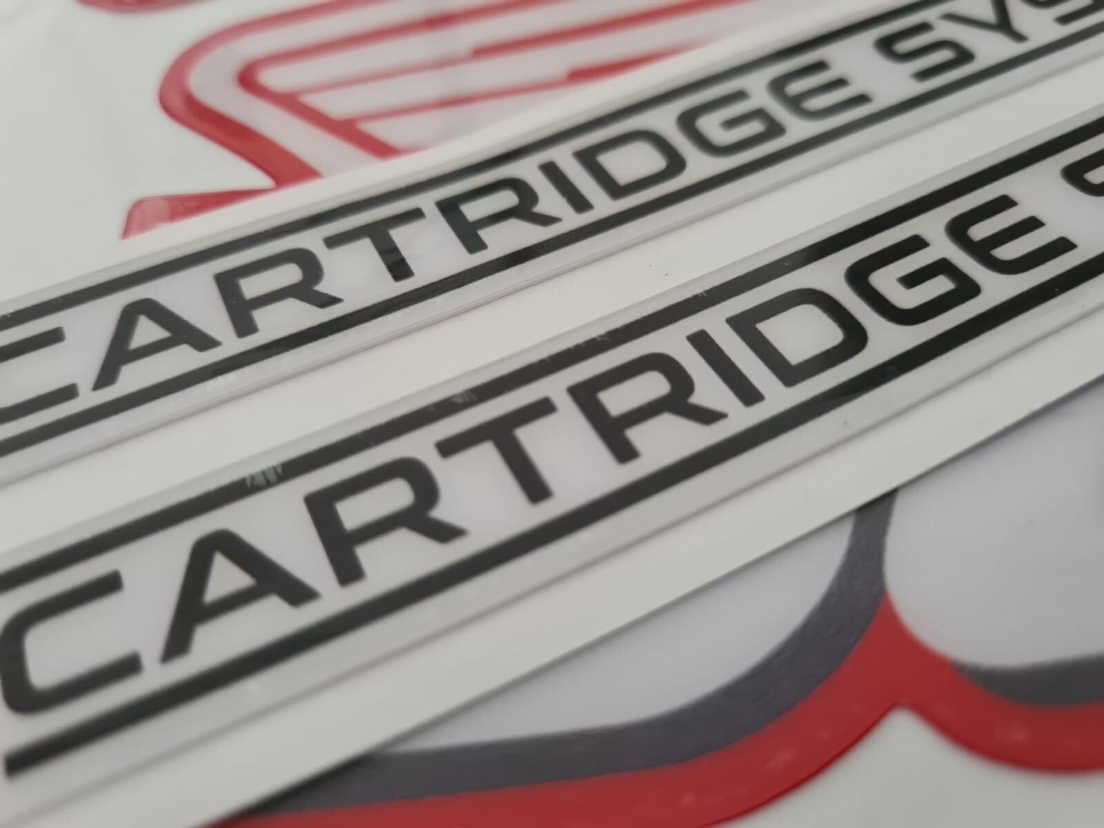 Graphics Tank decals for Honda XR250R XR 250 1989 red thick gloss laminate - Image 3