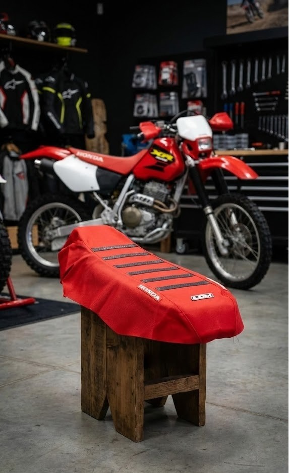 Seat Cover for Honda XR400 XR 400 1996-2002 Red Black Ultragrip Anti Slip Racing - Image 2