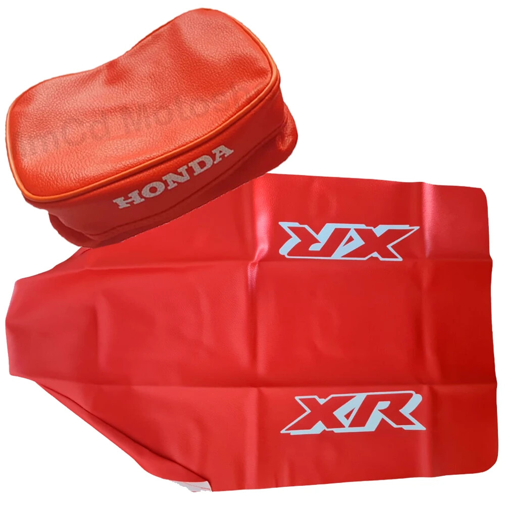 Seat cover for Honda XR600 xr 600 xr600r 89 Synthetic leather orange,fast ship - Image 4