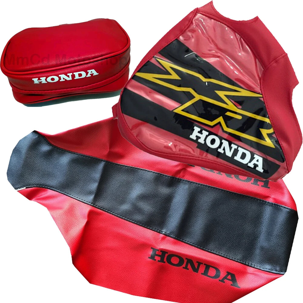 Seat Cover Tank Cover Fender Bag FOR Honda XR250R 2000-2003 Red