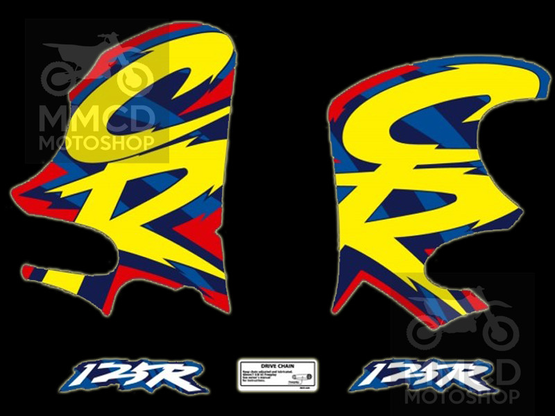 Graphics decals for Honda CR125R Cr 125 cr125 thick 1994 glossy laminate - Image 8