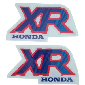 Tank decals graphics for HONDA XR100R xr 100 92 BLUE red thick gloss laminate