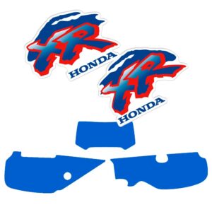 kit Decals Graphics for Honda XR600R xr 600 93 blue red thick gloss laminate