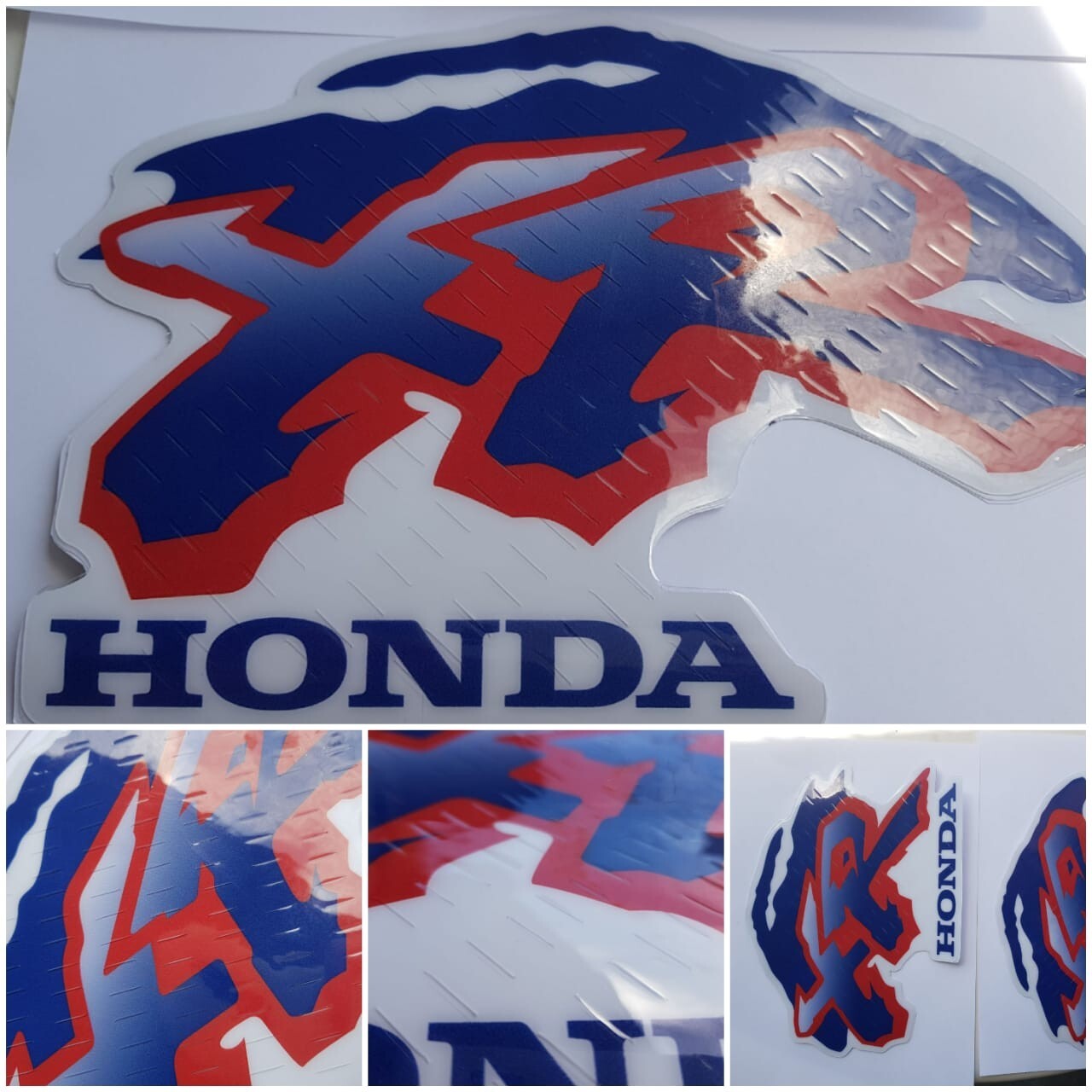kit Decals Graphics for Honda XR600R xr 600 93 blue red thick gloss laminate - Image 5