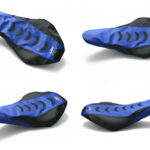 Seat Cover For Yamaha YFZ450R 2009â2025 Blue Black Grip Anti-Slip | Fast DHL